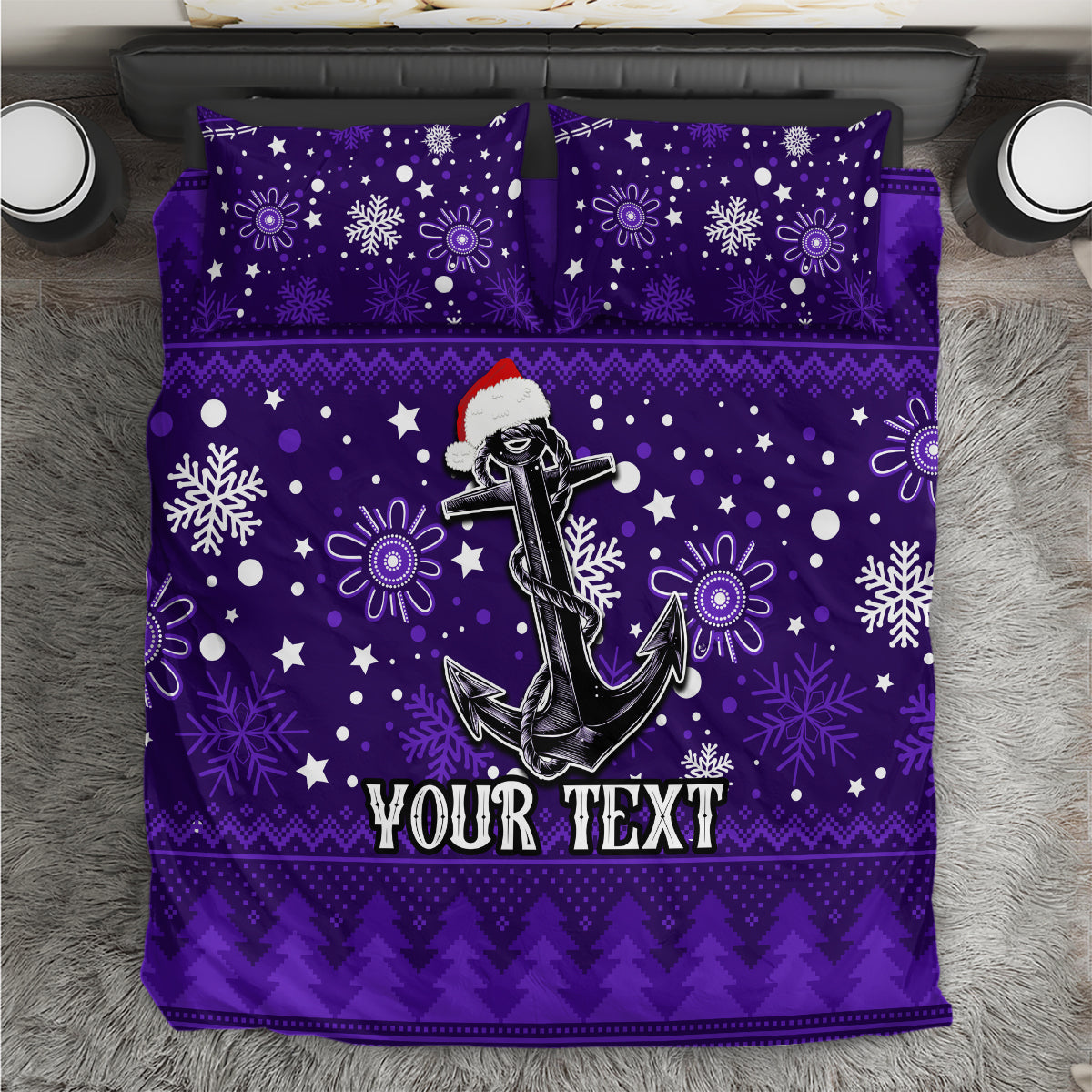 custom-fremantle-dockers-football-bedding-set-christmas-vibe-2023