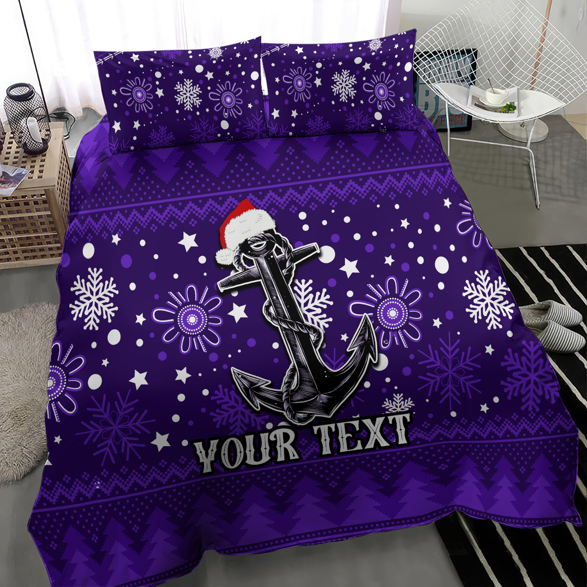 custom-fremantle-dockers-football-bedding-set-christmas-vibe-2023