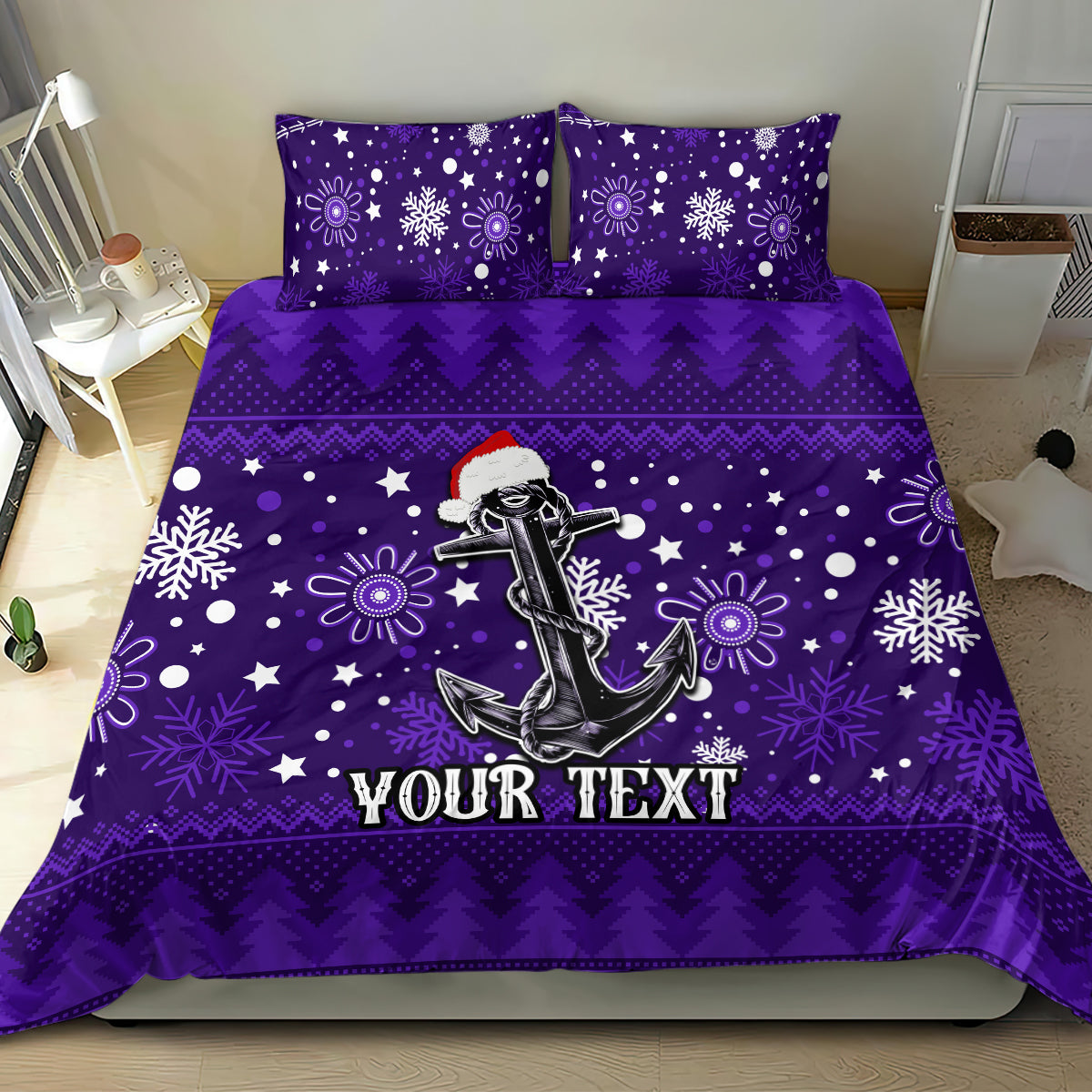 custom-fremantle-dockers-football-bedding-set-christmas-vibe-2023