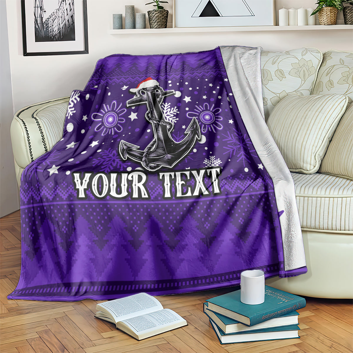 custom-fremantle-dockers-football-blanket-christmas-vibe-2023