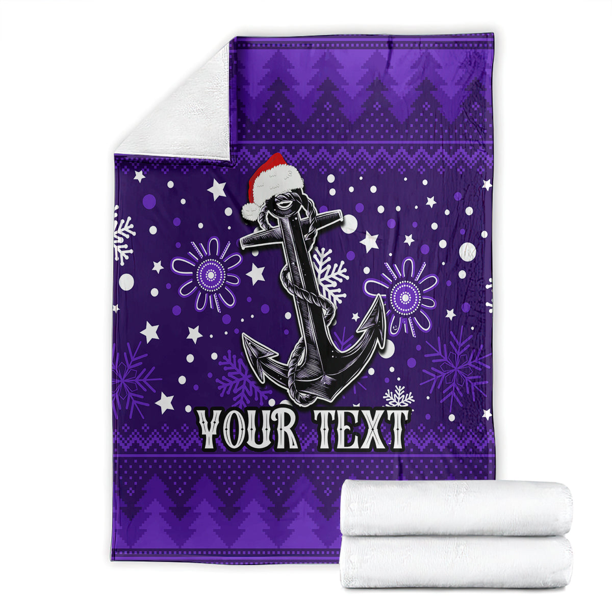 custom-fremantle-dockers-football-blanket-christmas-vibe-2023