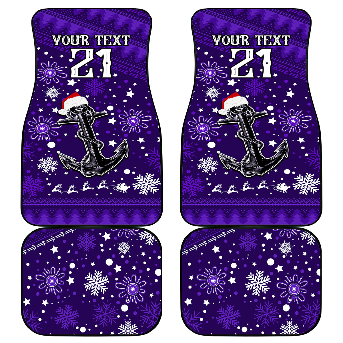 custom-fremantle-dockers-football-car-mats-christmas-vibe-2023
