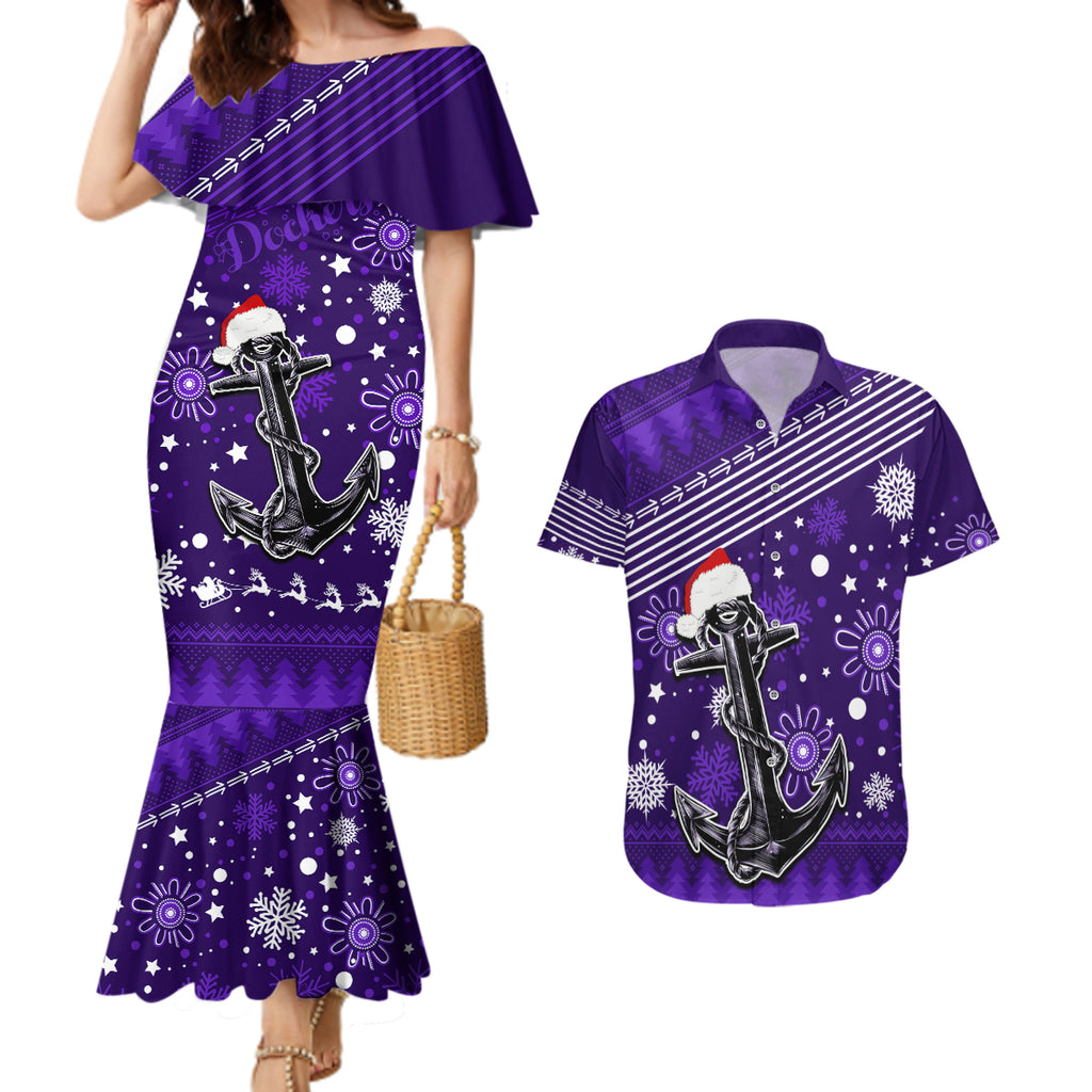 custom-fremantle-dockers-football-couples-matching-mermaid-dress-and-hawaiian-shirt-christmas-vibe-2023
