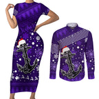 custom-fremantle-dockers-football-couples-matching-short-sleeve-bodycon-dress-and-long-sleeve-button-shirt-christmas-vibe-2023