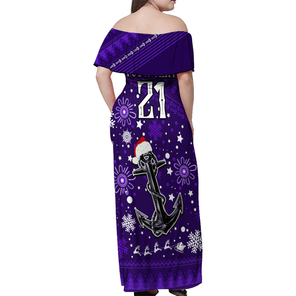 custom-fremantle-dockers-football-family-matching-off-shoulder-maxi-dress-and-hawaiian-shirt-christmas-vibe-2023