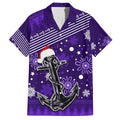 custom-fremantle-dockers-football-family-matching-off-shoulder-short-dress-and-hawaiian-shirt-christmas-vibe-2023