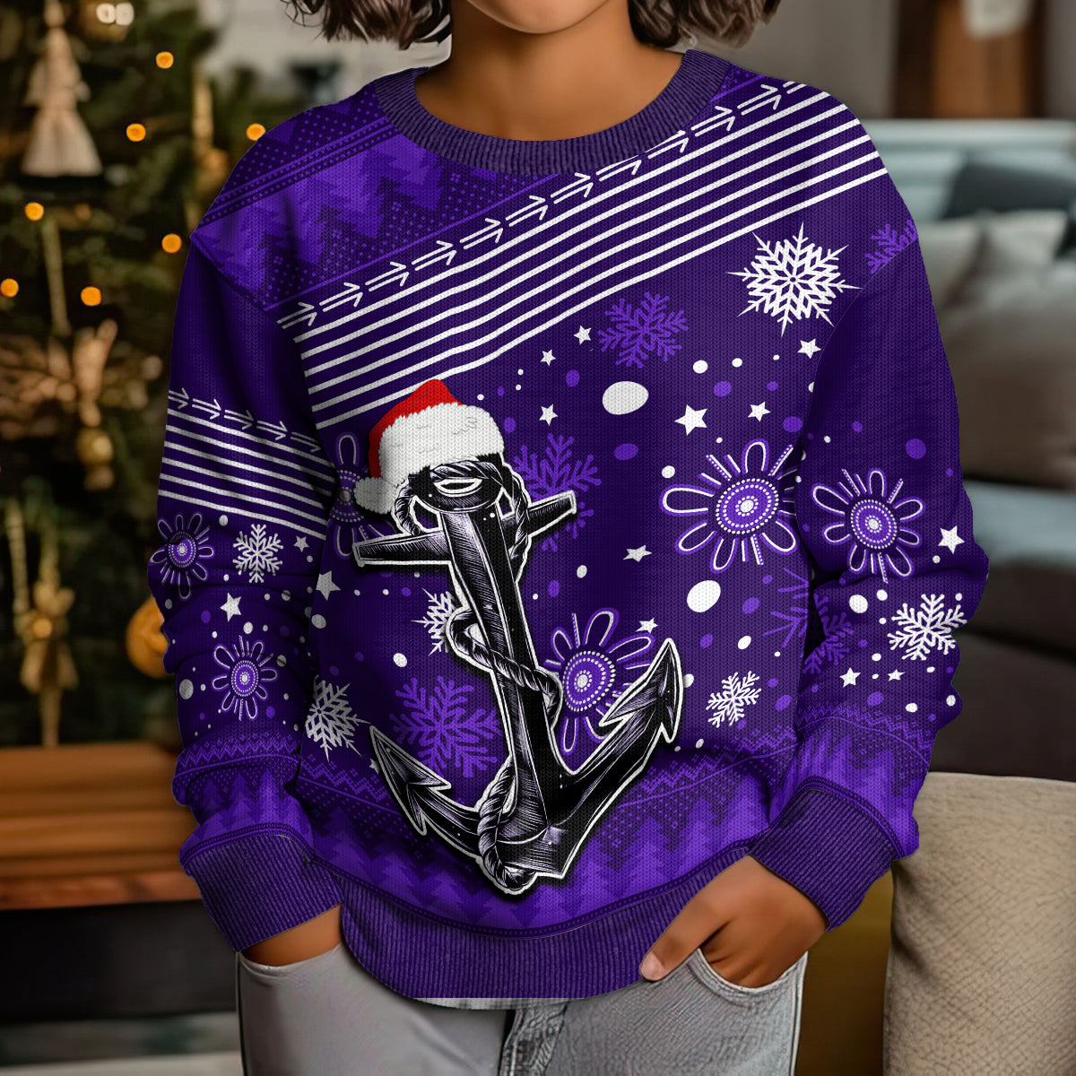 custom-fremantle-dockers-football-kid-ugly-christmas-sweater-christmas-vibe-2023
