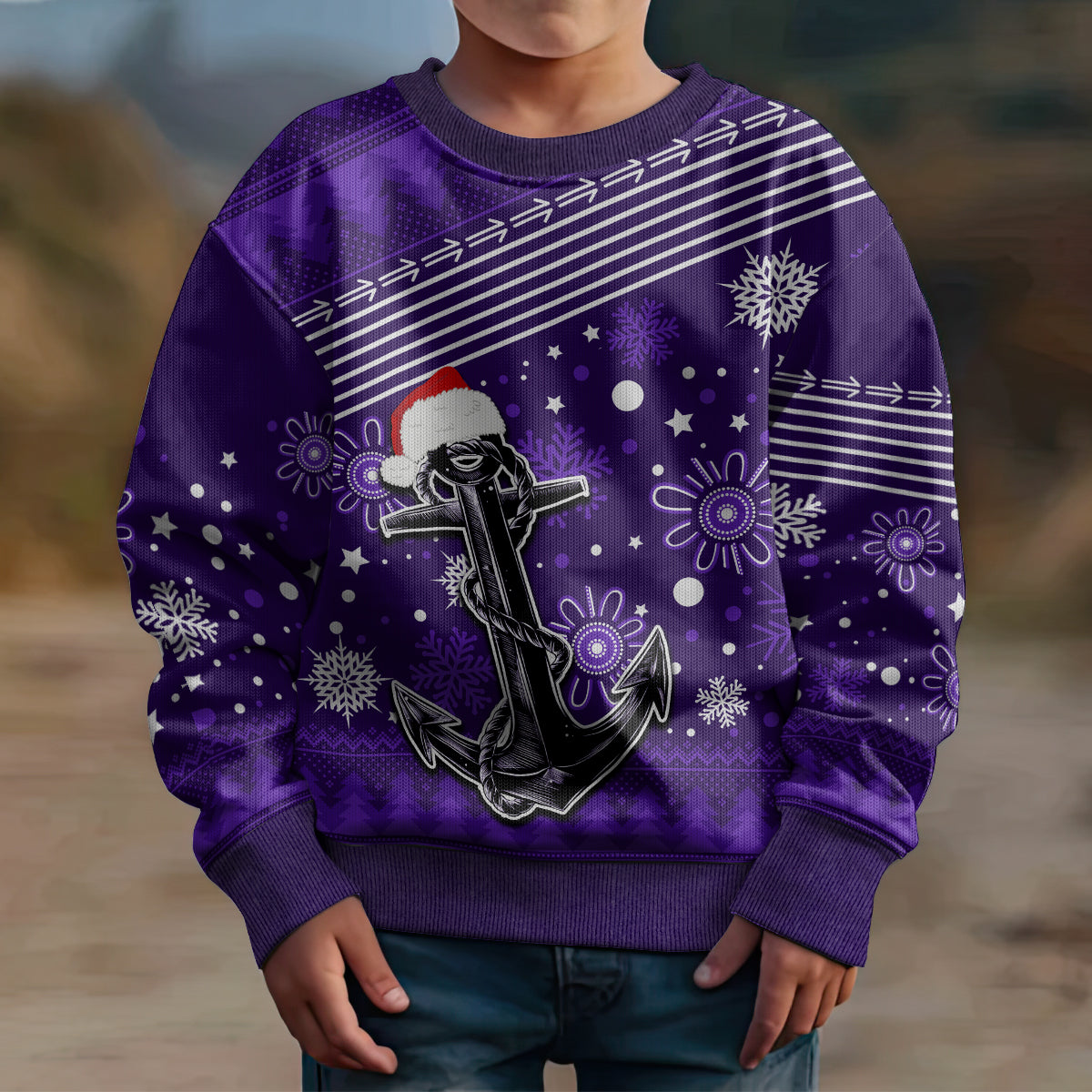 custom-fremantle-dockers-football-kid-ugly-christmas-sweater-christmas-vibe-2023