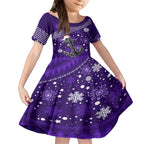 custom-fremantle-dockers-football-kid-short-sleeve-dress-christmas-vibe-2023