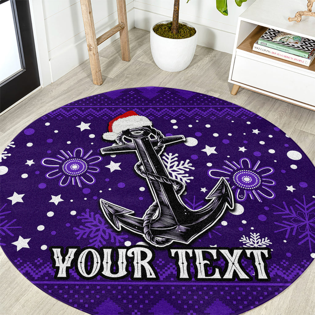 custom-fremantle-dockers-football-round-carpet-christmas-vibe-2023