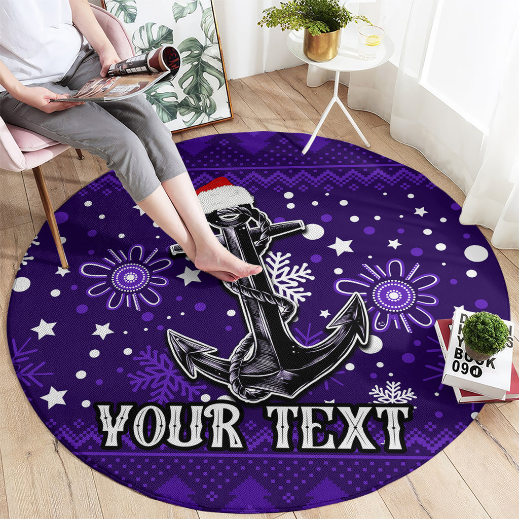 custom-fremantle-dockers-football-round-carpet-christmas-vibe-2023