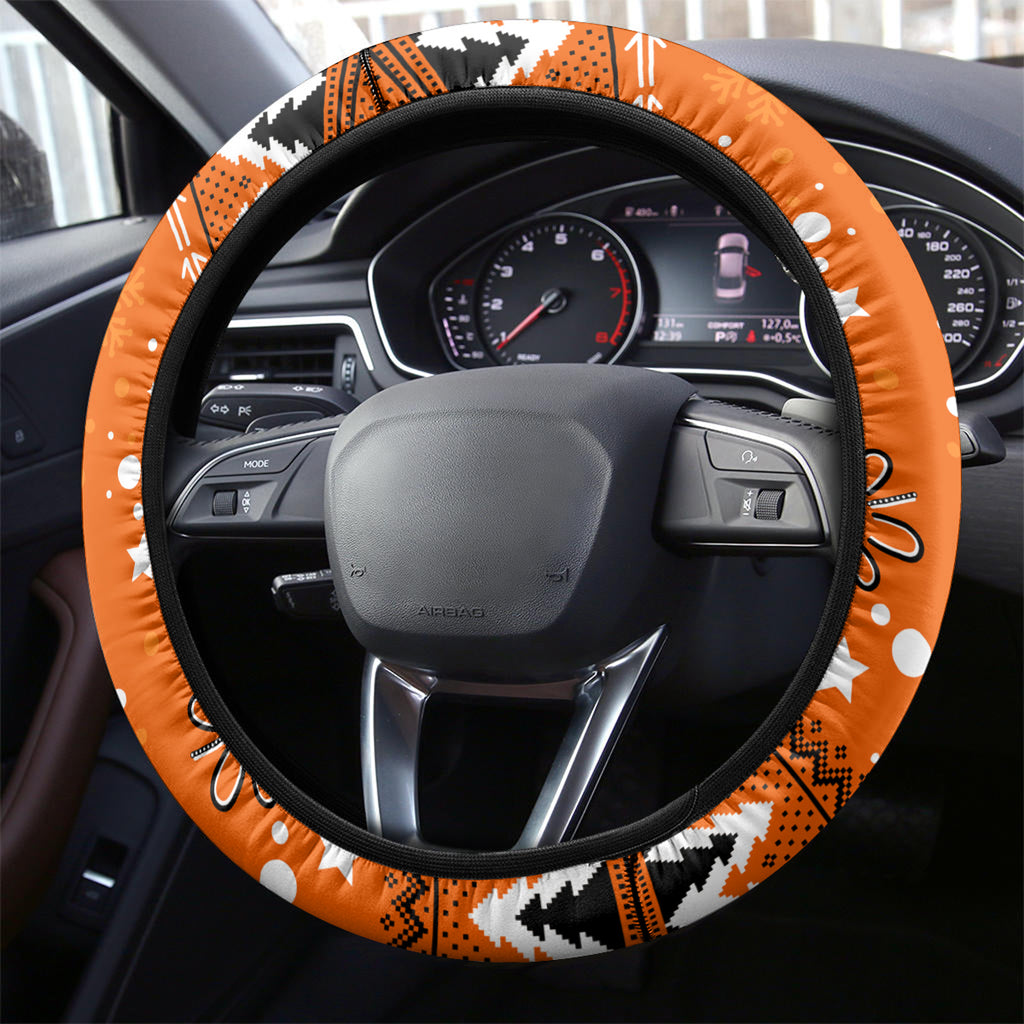 Giants Football Steering Wheel Cover Christmas Vibe 2023