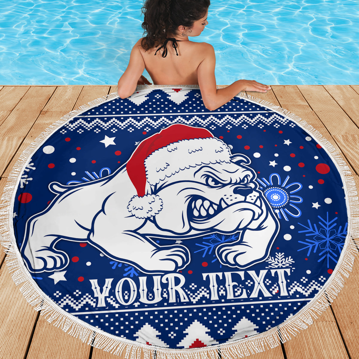 bulldogs-football-beach-blanket-christmas-vibe-2023