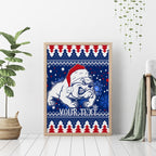 bulldogs-football-canvas-wall-art-christmas-vibe-2023