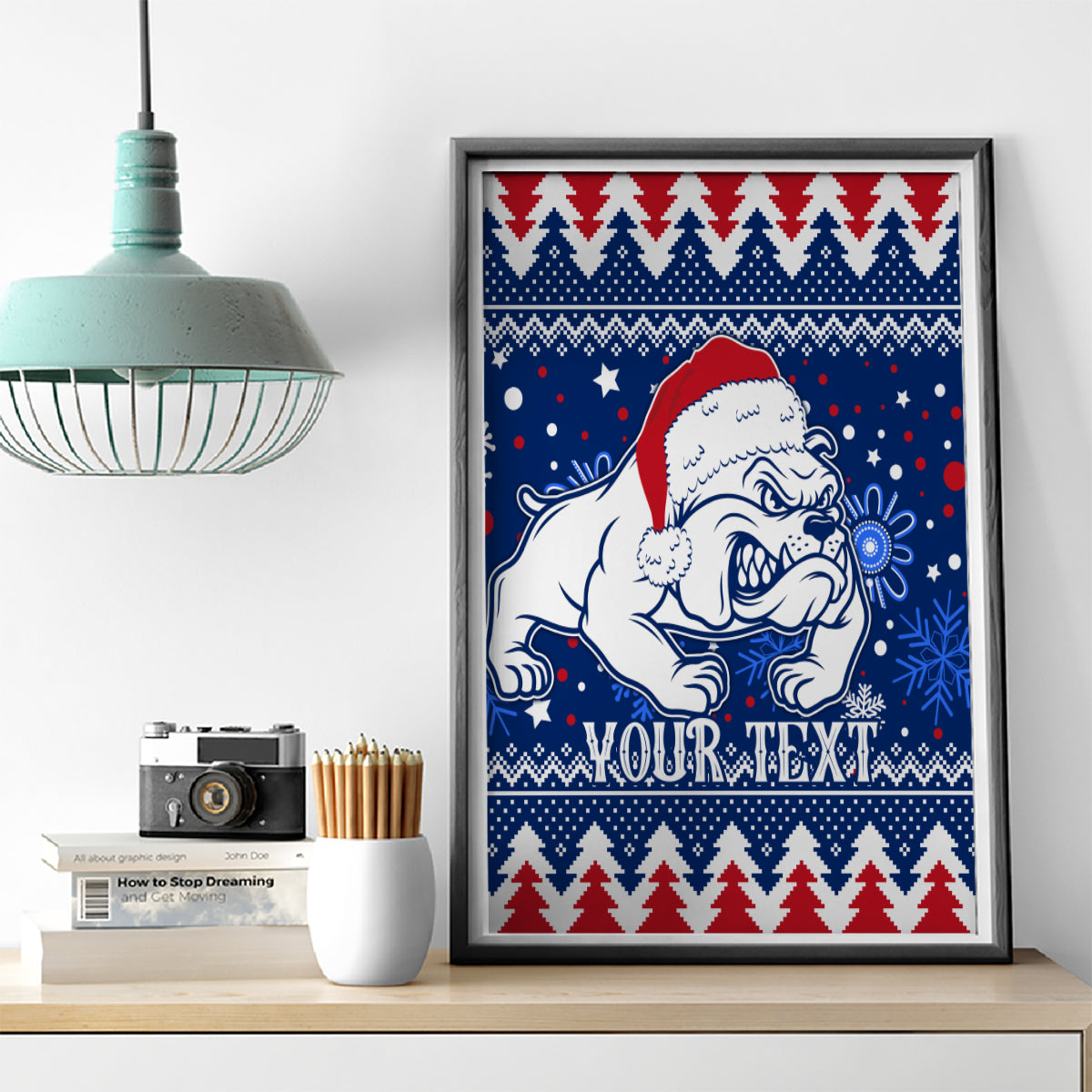 bulldogs-football-canvas-wall-art-christmas-vibe-2023