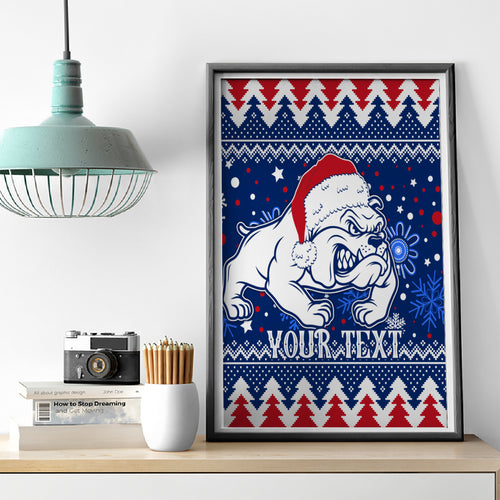 bulldogs-football-canvas-wall-art-christmas-vibe-2023