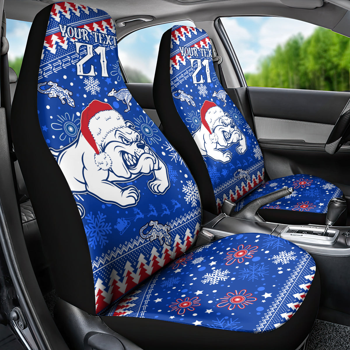 bulldogs-football-car-seat-cover-christmas-vibe-2023