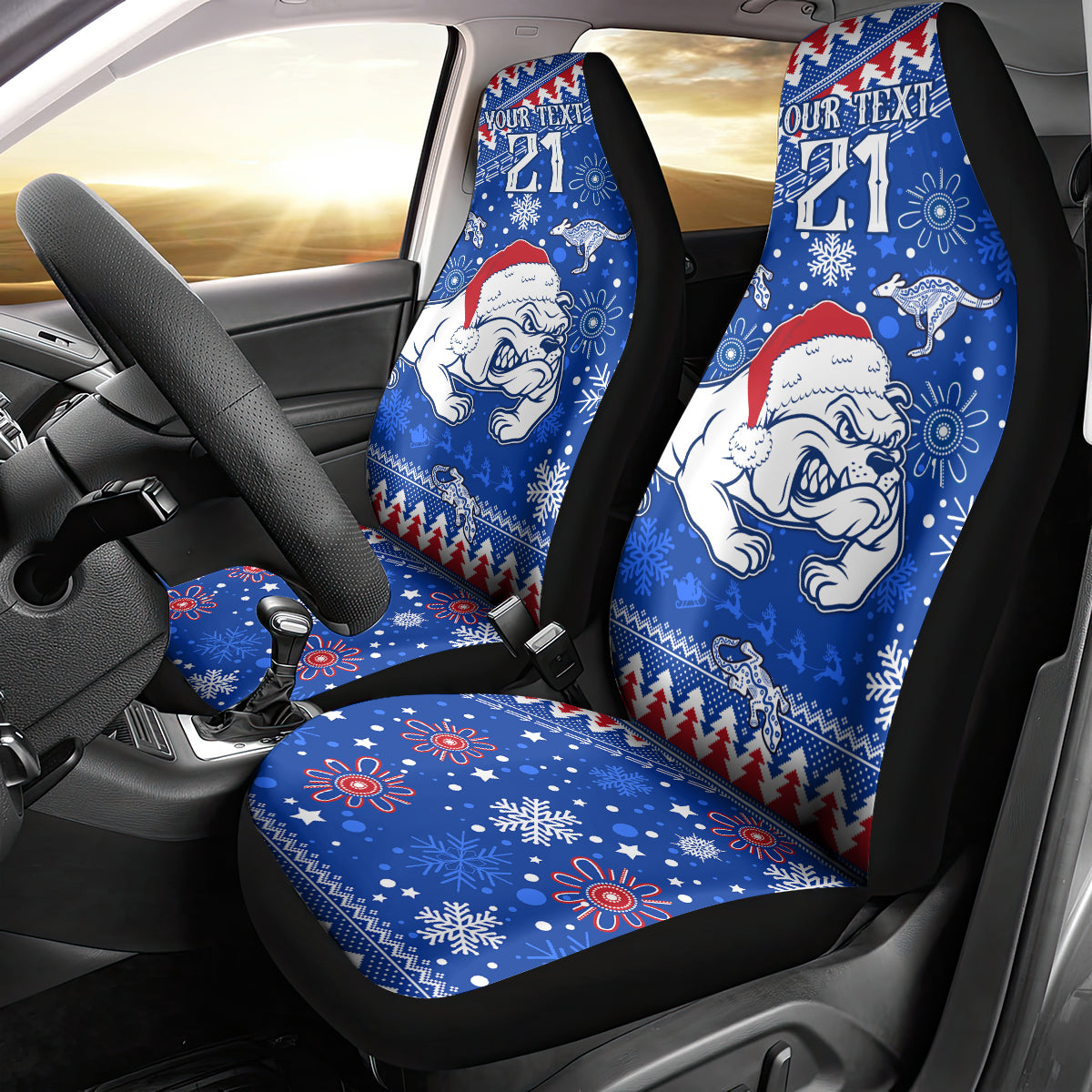 bulldogs-football-car-seat-cover-christmas-vibe-2023