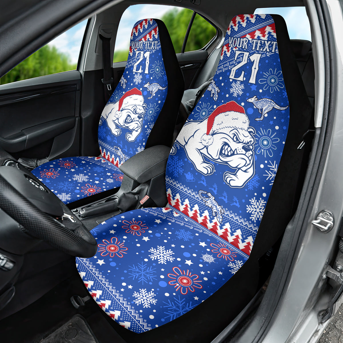 bulldogs-football-car-seat-cover-christmas-vibe-2023