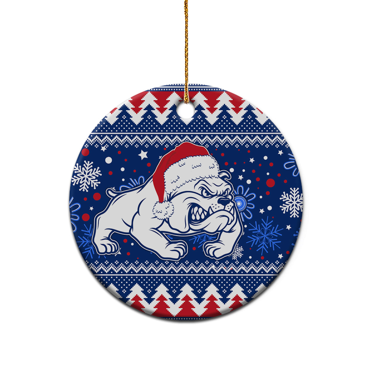 custom-bulldogs-football-ceramic-ornament-christmas-vibe-2023