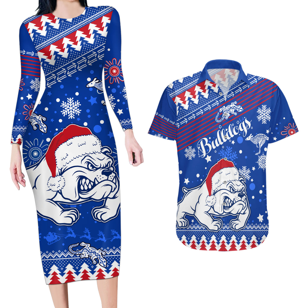 bulldogs-football-couples-matching-long-sleeve-bodycon-dress-and-hawaiian-shirt-christmas-vibe-2023