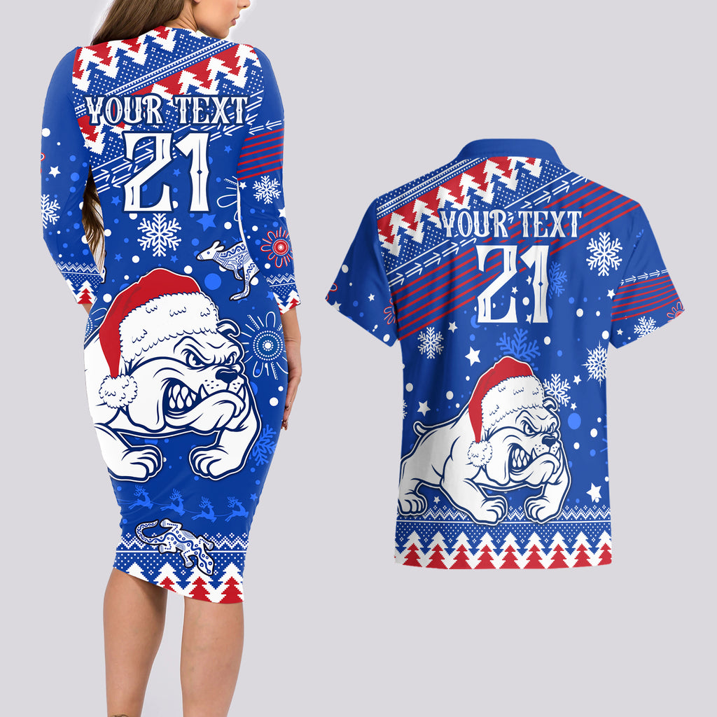 bulldogs-football-couples-matching-long-sleeve-bodycon-dress-and-hawaiian-shirt-christmas-vibe-2023