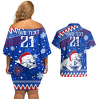 bulldogs-football-couples-matching-off-shoulder-short-dress-and-hawaiian-shirt-christmas-vibe-2023