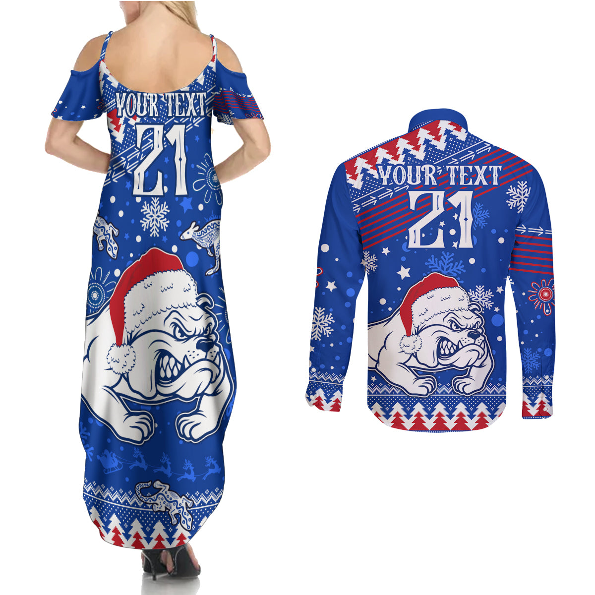 bulldogs-football-couples-matching-summer-maxi-dress-and-long-sleeve-button-shirt-christmas-vibe-2023