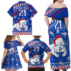 bulldogs-football-family-matching-off-shoulder-maxi-dress-and-hawaiian-shirt-christmas-vibe-2023