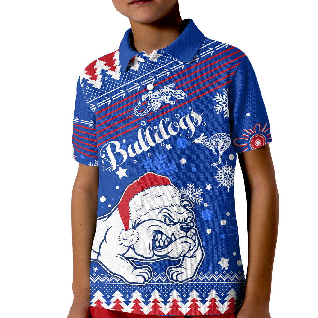 bulldogs-football-kid-polo-shirt-christmas-vibe-2023