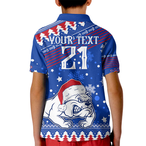 bulldogs-football-kid-polo-shirt-christmas-vibe-2023