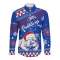 bulldogs-football-long-sleeve-button-shirt-christmas-vibe-2023