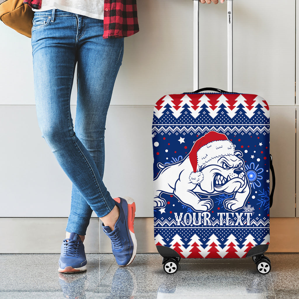 bulldogs-football-luggage-cover-christmas-vibe-2023