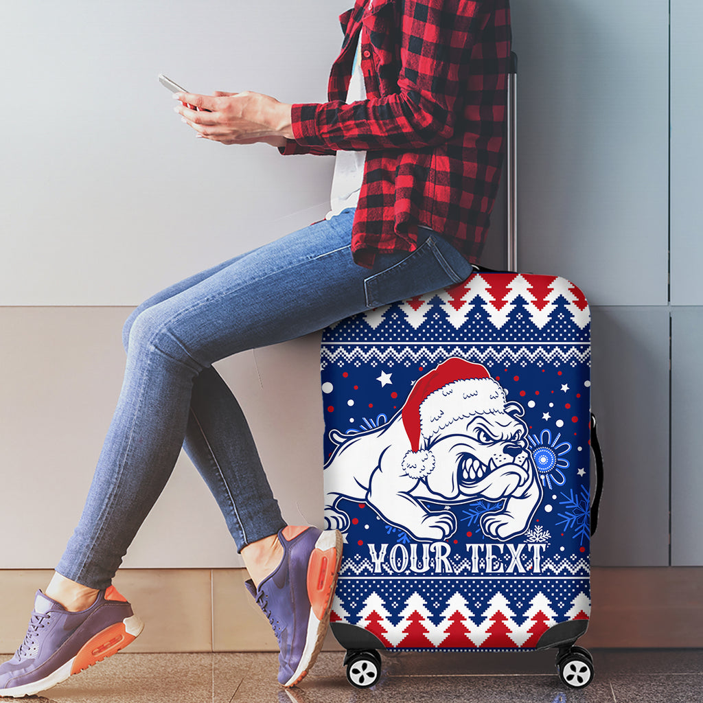 bulldogs-football-luggage-cover-christmas-vibe-2023