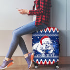bulldogs-football-luggage-cover-christmas-vibe-2023