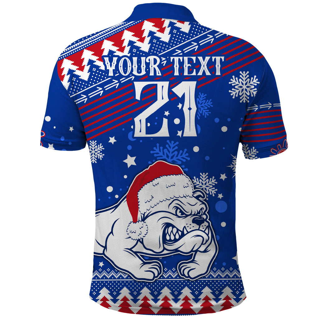 bulldogs-football-polo-shirt-christmas-vibe-2023