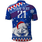 bulldogs-football-polo-shirt-christmas-vibe-2023