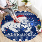 bulldogs-football-round-carpet-christmas-vibe-2023
