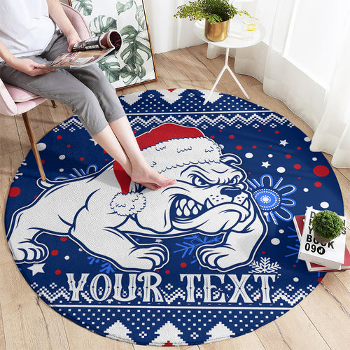 bulldogs-football-round-carpet-christmas-vibe-2023