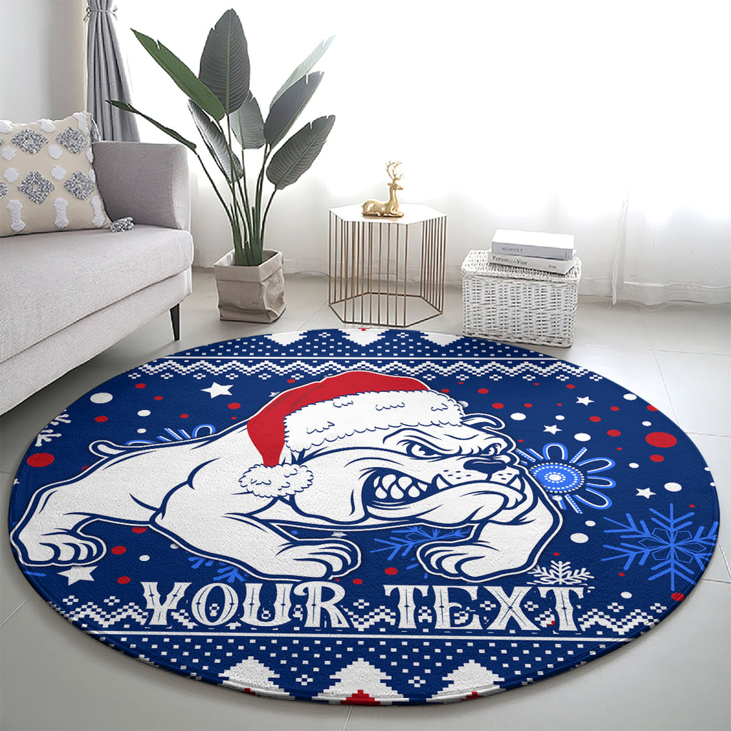 bulldogs-football-round-carpet-christmas-vibe-2023