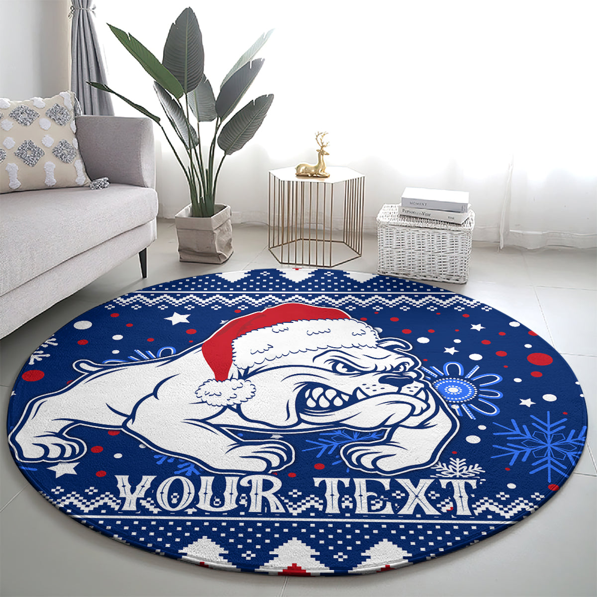 bulldogs-football-round-carpet-christmas-vibe-2023