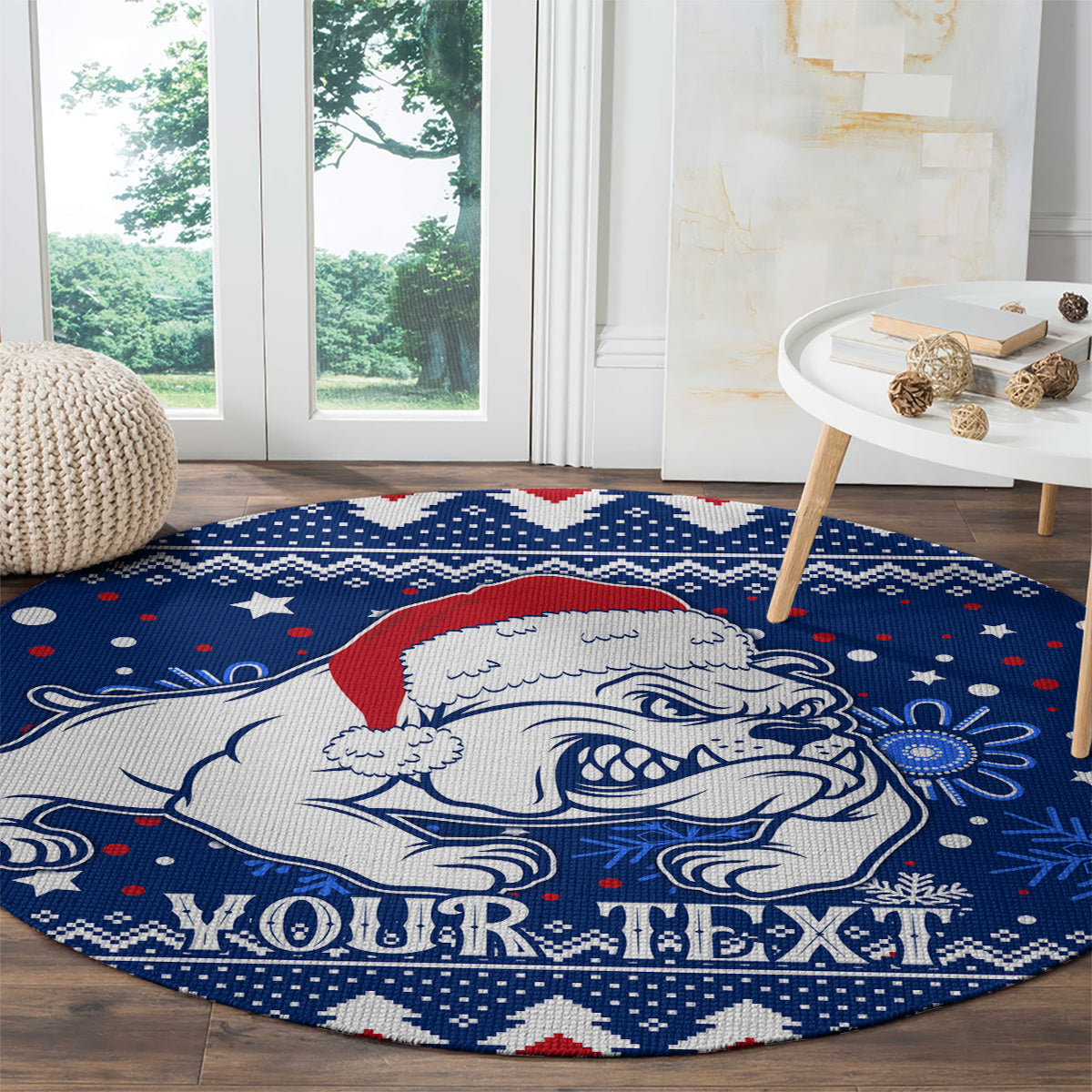 bulldogs-football-round-carpet-christmas-vibe-2023