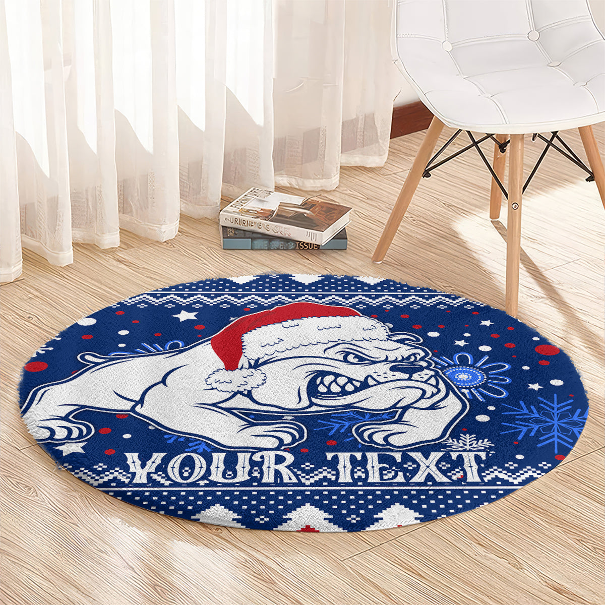 bulldogs-football-round-carpet-christmas-vibe-2023
