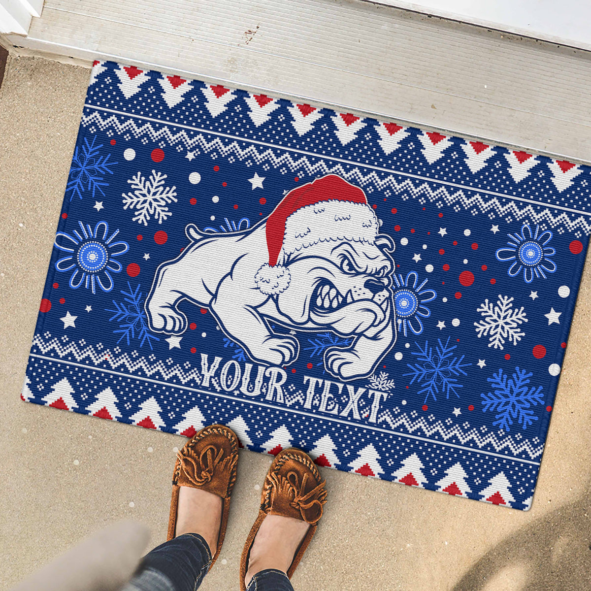 bulldogs-football-rubber-doormat-christmas-vibe-2023