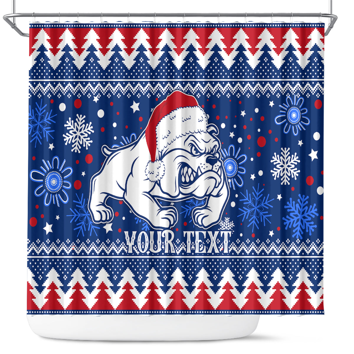 bulldogs-football-shower-curtain-christmas-vibe-2023