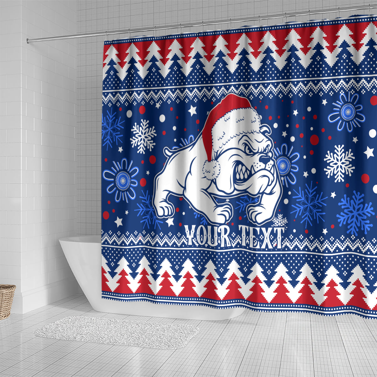 bulldogs-football-shower-curtain-christmas-vibe-2023