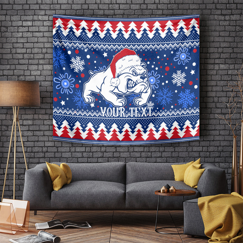 bulldogs-football-tapestry-christmas-vibe-2023