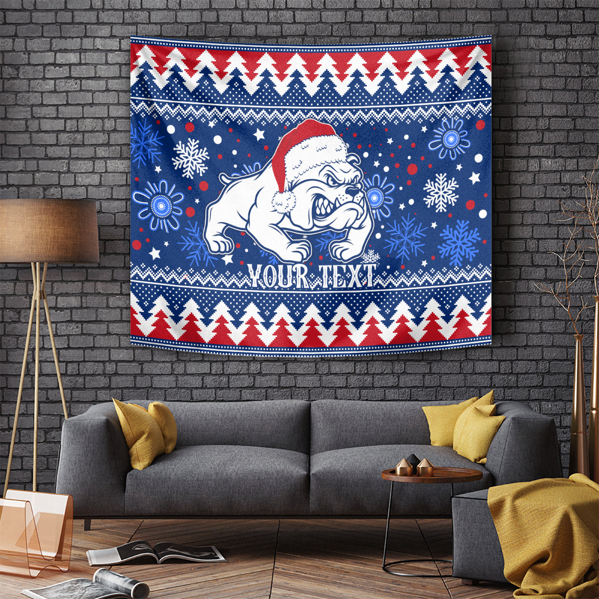 bulldogs-football-tapestry-christmas-vibe-2023