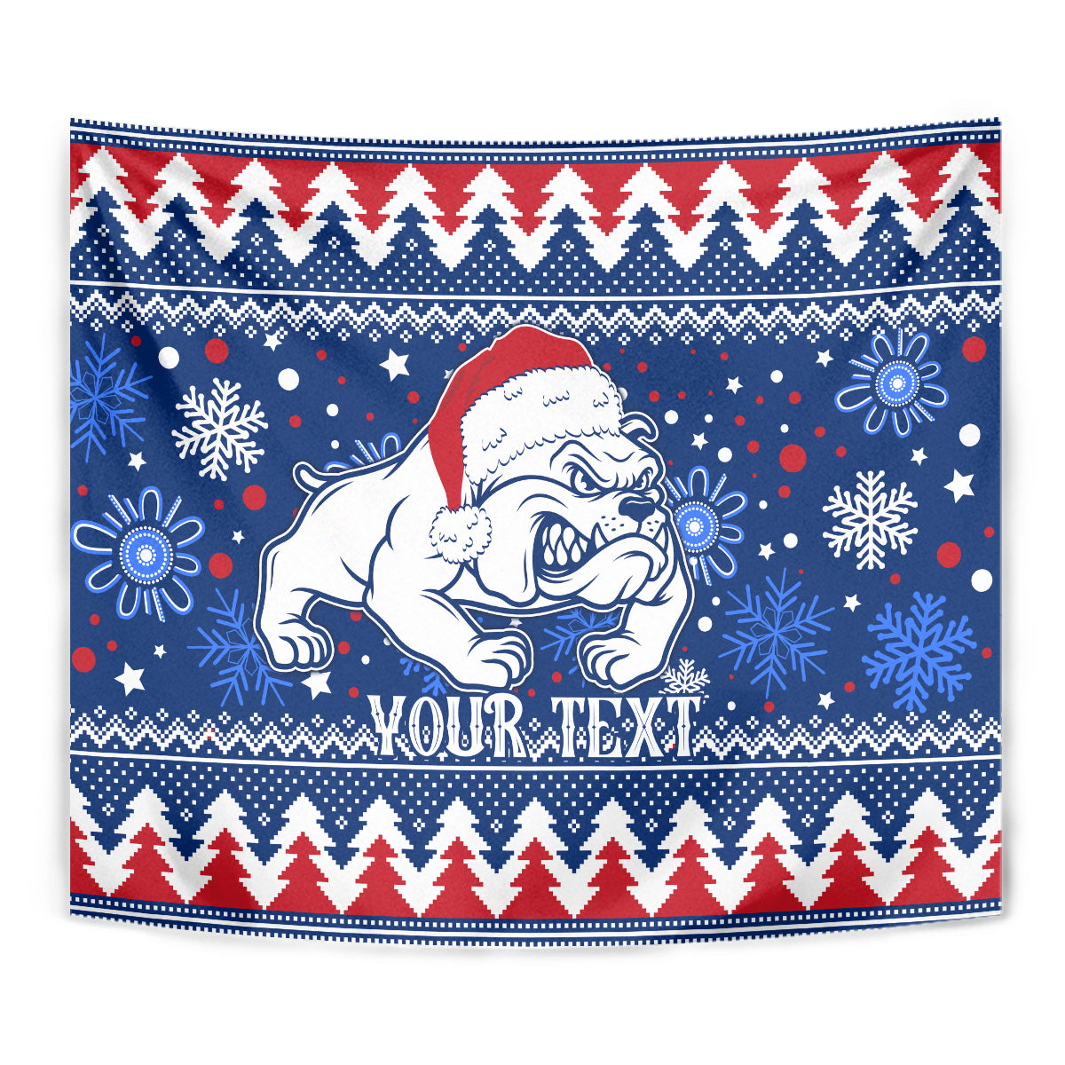 bulldogs-football-tapestry-christmas-vibe-2023
