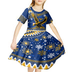 custom-eagles-football-kid-short-sleeve-dress-christmas-vibe-2023